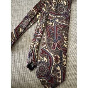 Vintage Mens Wembley Retro Paisley 100% Silk Tie